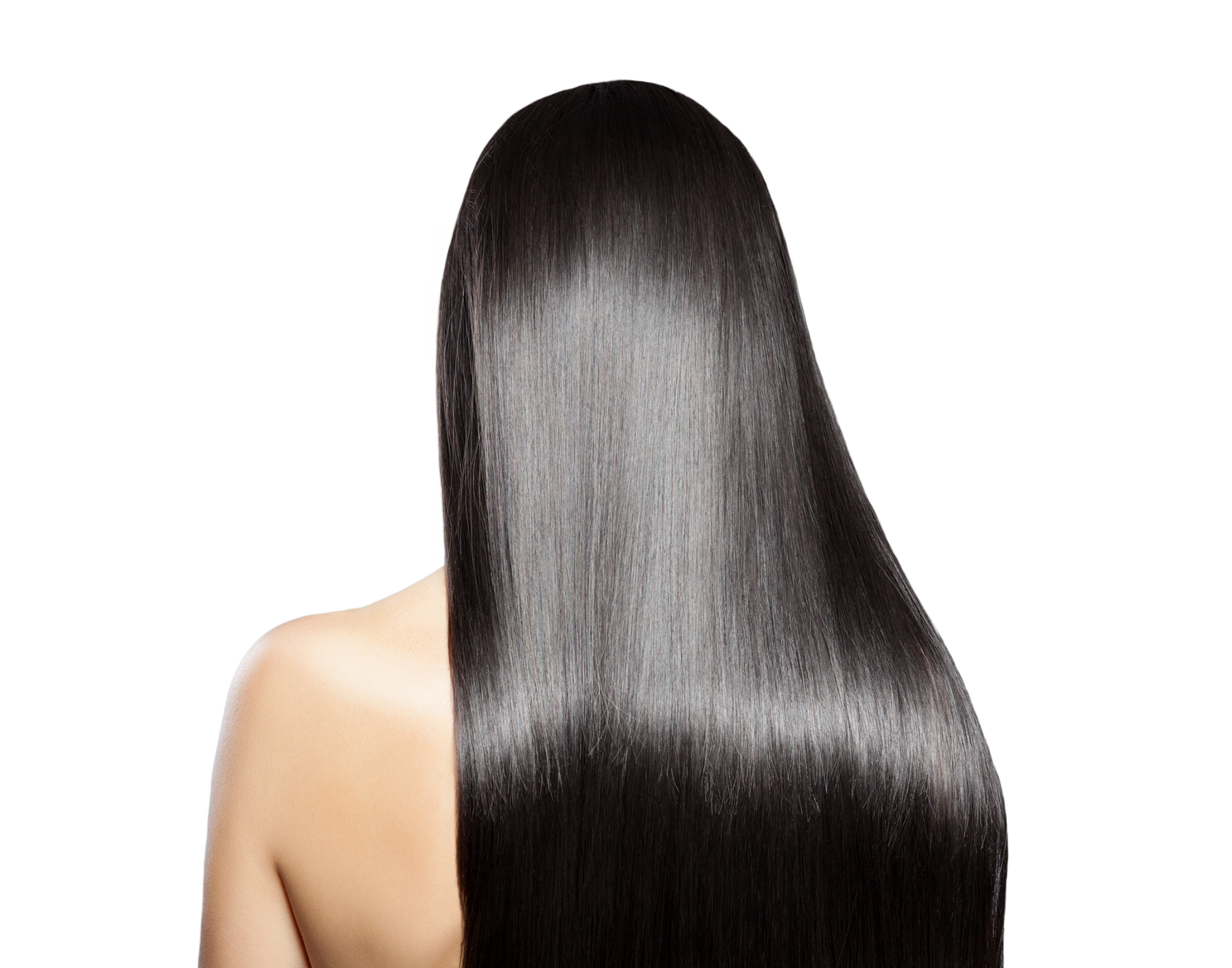 Long Black Hair of a Person Cutout